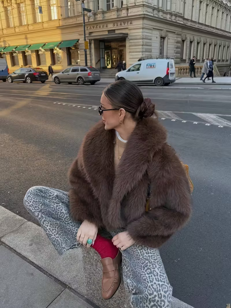 Manteau Fourrure Luxe